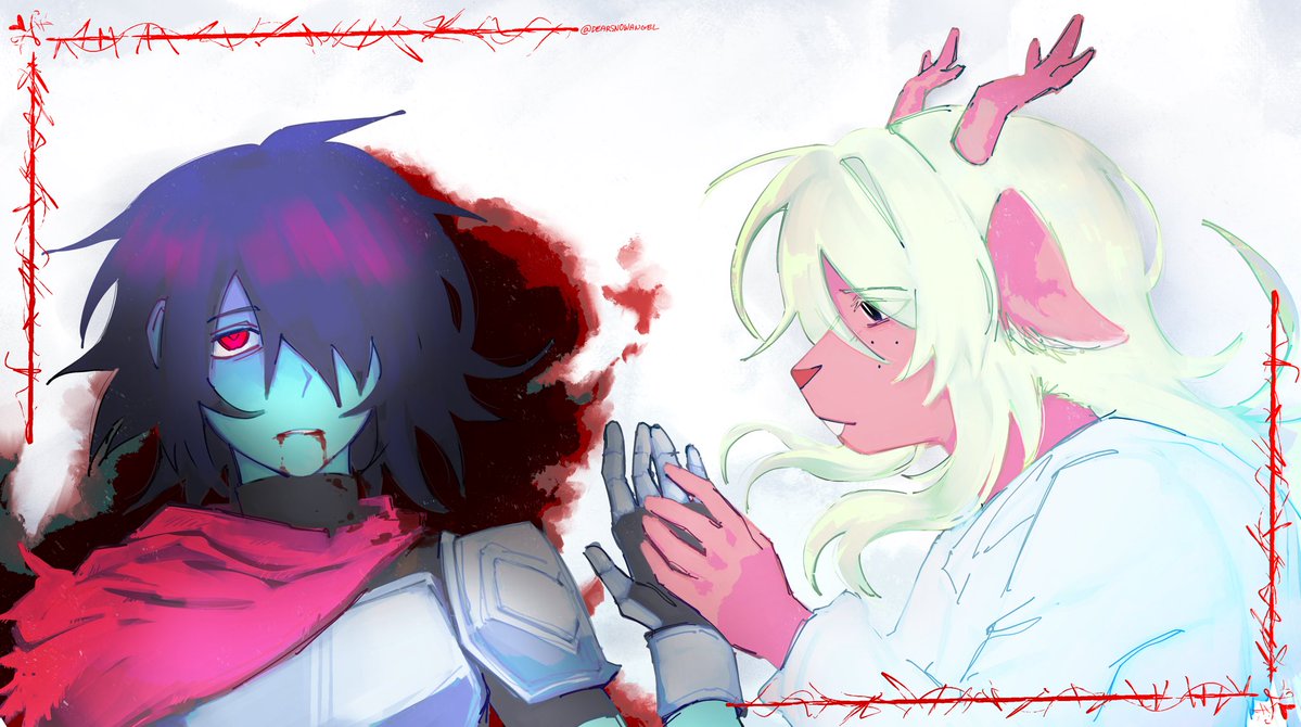 DearSnowAngel's tweet photo. just get up already. #deltarune #kriselle https://t.co/twcT7UAFdi