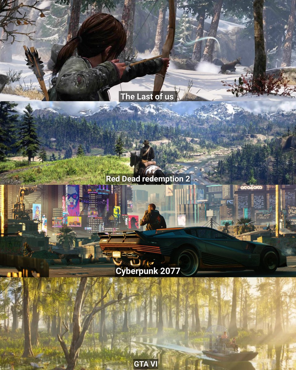 Ben_XI0's tweet photo. Why does GTA 6 look so dull and unrealistic compared to other games ? https://t.co/g2XWqoeWzP