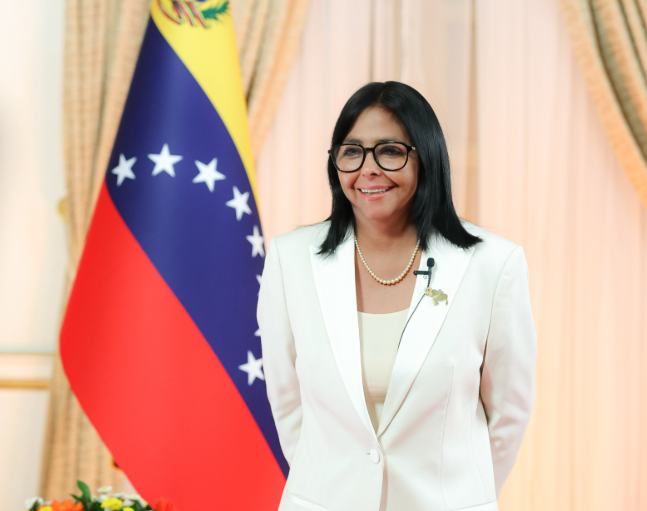 PartidoPSUV's tweet photo. Presidenta Delcy Rodríguez: El horizonte político de Venezuela no se mide con una fecha en el calendario https://t.co/DbWgSalK9P https://t.co/Gk2E3CWJbK