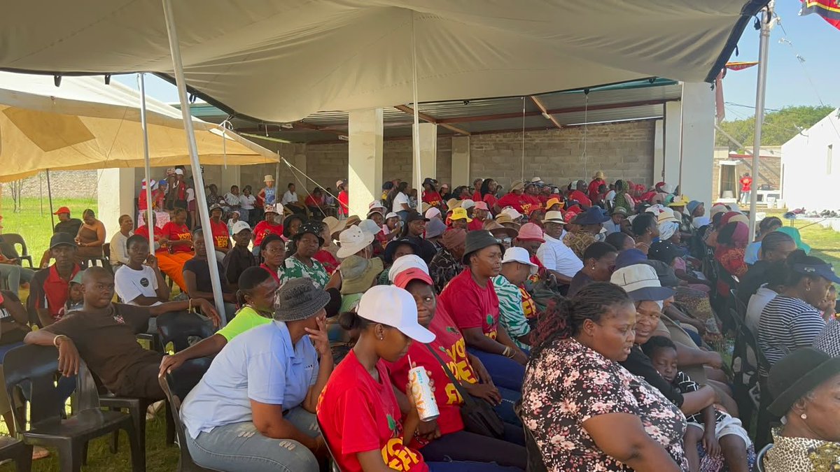 RustenburgEFF's tweet photo. ♦️HAPPENING NOW ♦️

The EFF Mayoral Candidate and a Sub-Regional Chairperson, Fighter Israel Monaise is conducting a community meeting at Monaise B'nB.

Let's meet at our Tshela Thupa rally which will take place tomorrow. 

#VoteEFF #VictoryOrDeath https://t.co/H16KskdJAo
