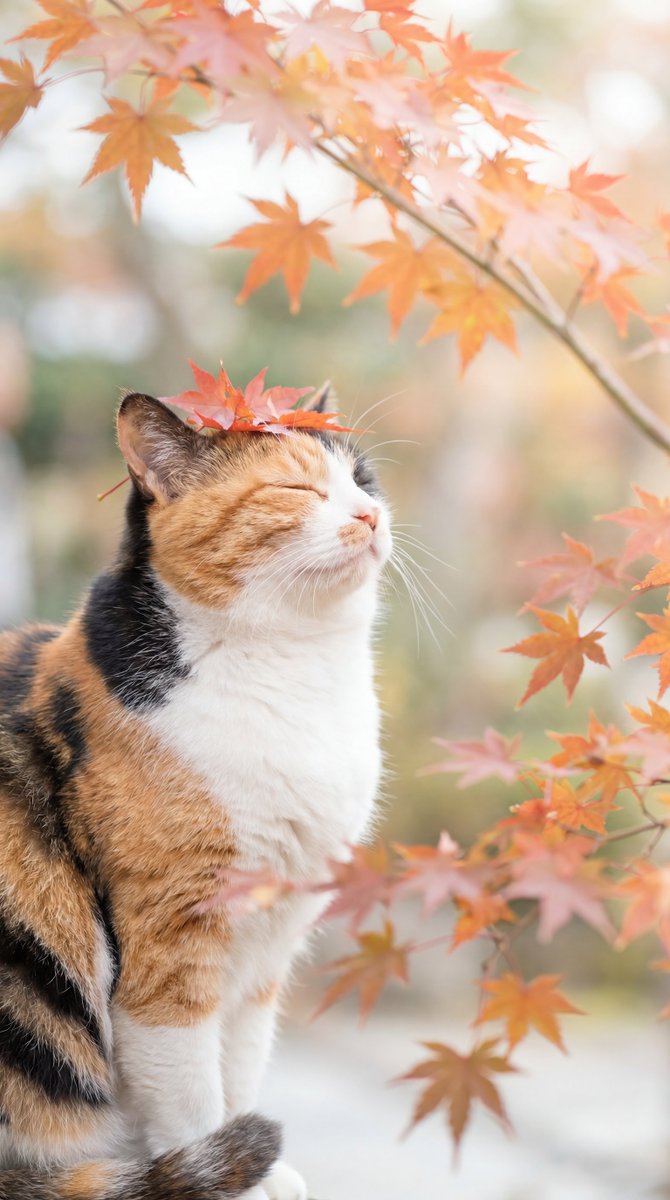 wa_cats's tweet photo. 秋の心地よさにしばらくうっとりしていたら、秋が頭に積もっていた https://t.co/zd7fxjprci