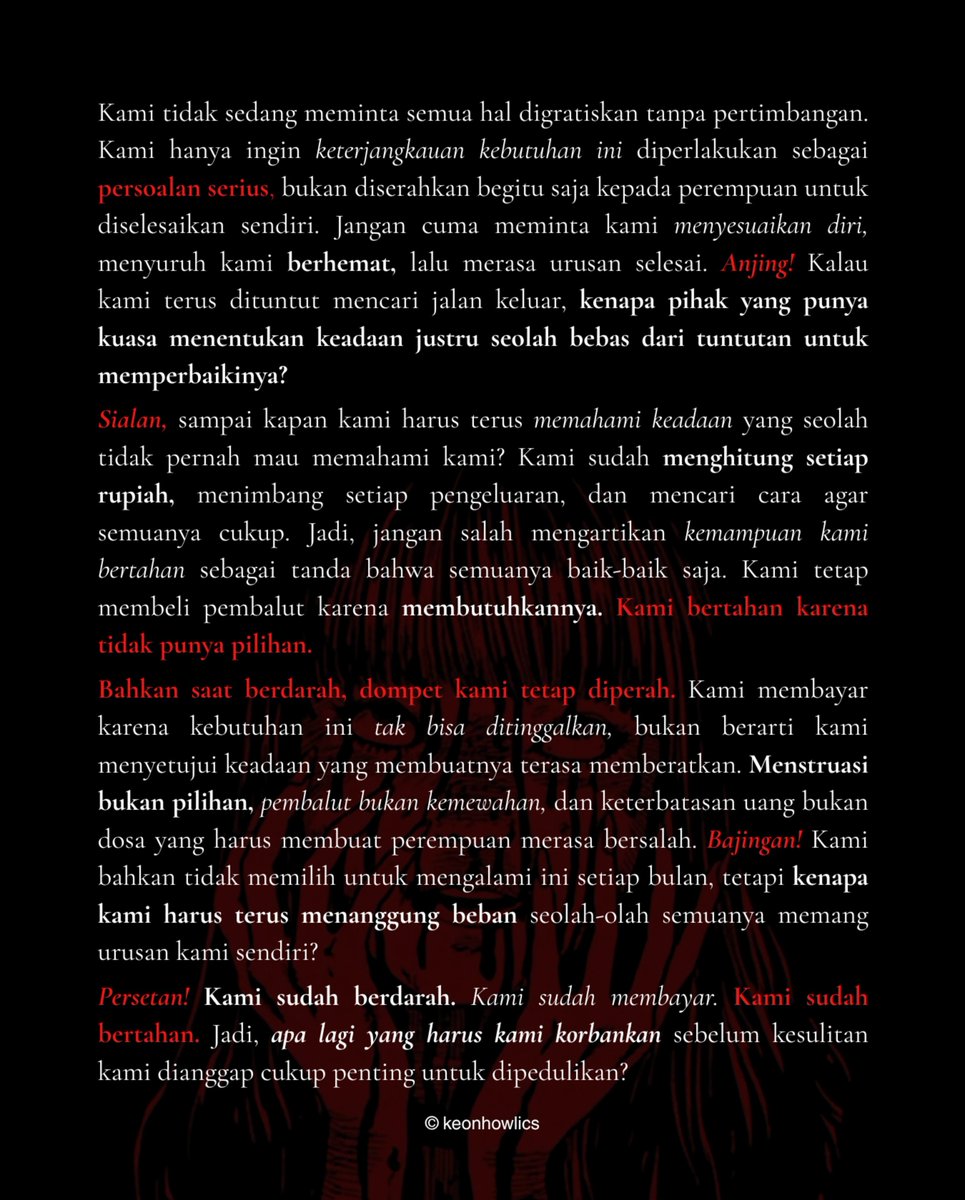 keonhowlics's tweet photo. bahkan saat berdarah, dompet kami tetap diperah. https://t.co/zEYZoQqhd6