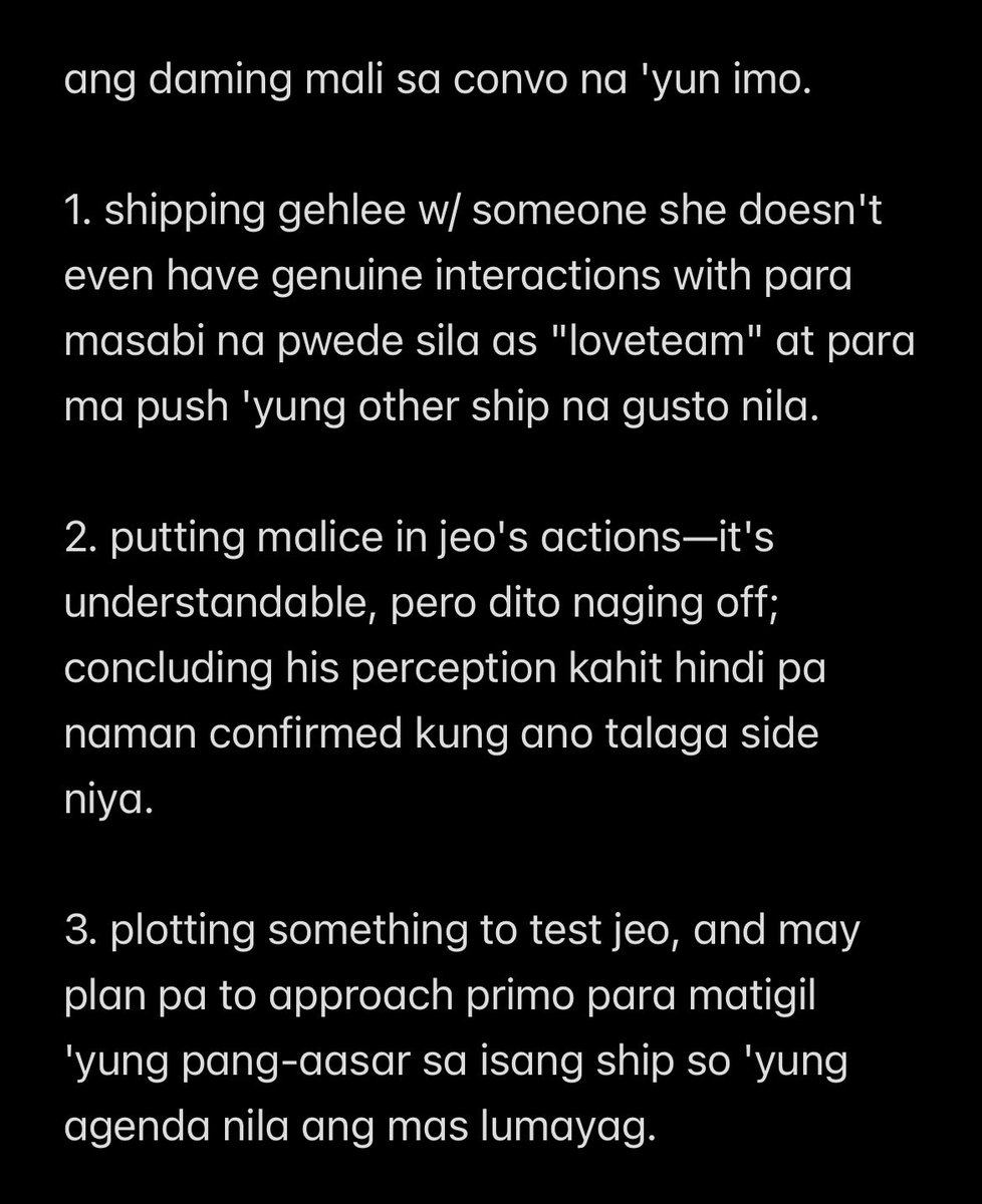 jeoluvbug's tweet photo. i love shea, don't get me wrong. just disappointed with how that conversation with cianne went. cianne needs to get a hold of herself, this is not looking good for you. for all of you involved : )

#PBBCollab3point0 https://t.co/B9PzdyBjml
