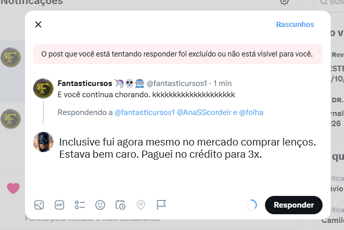 mariolimax77's tweet photo. @fantasticursos1 mais um covarde. https://t.co/uWQXTi1nOI