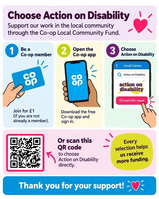 Image from Action On Disability (@AoDisability)