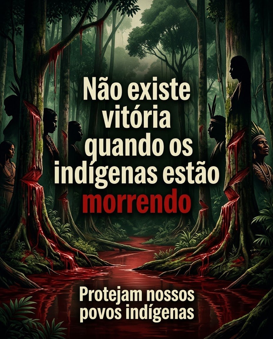 zllmara's tweet photo. A floresta sangra e resiste. Não podemos normalizar a violência e a perda de vidas dos povos originários do Brasil. Toda vida indígena importa e a nossa voz é um escudo! 🌲🩸

#ProtejamNossosPovosIndigenas
#ProtejamNossosPovosIndigenas 
#ProtejamNossosPovosIndígenas https://t.co/hLynOqLFTr