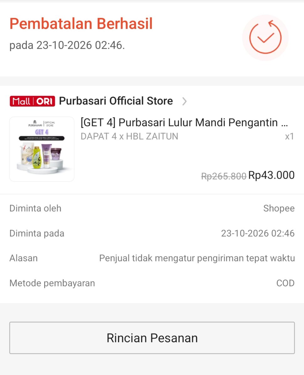 Mozaamou_'s tweet photo. Pernah ada yang gini juga engga guys di batalin sepihak dari Shopee? 
Ini tuh dapet promo get 4 cuma 43rb, gataunya gini https://t.co/HBgV7jbEXb