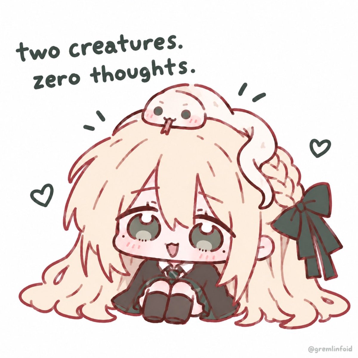 gremlinfoid's tweet photo. malfoid and pearl share a single brain cell https://t.co/4sk5RaZazB