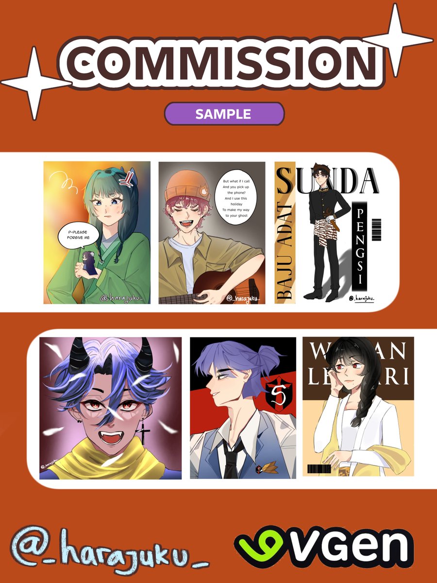 lestarinyaagnes's tweet photo. URGENT! Support #smallartists
Like please! (Thanks)
Diskon 20% sampai tanggal 14 November! (vgen sudah tersedia diskon)
COMMISSION CHARACTER ILLUSTRATION 
untuk sample yang lain bisa check Instagram ku: _harajuku_
Vgen:
https://t.co/ytFisVbMzp
#Commission #animestyle #urgent https://t.co/CPe3uAONY6
