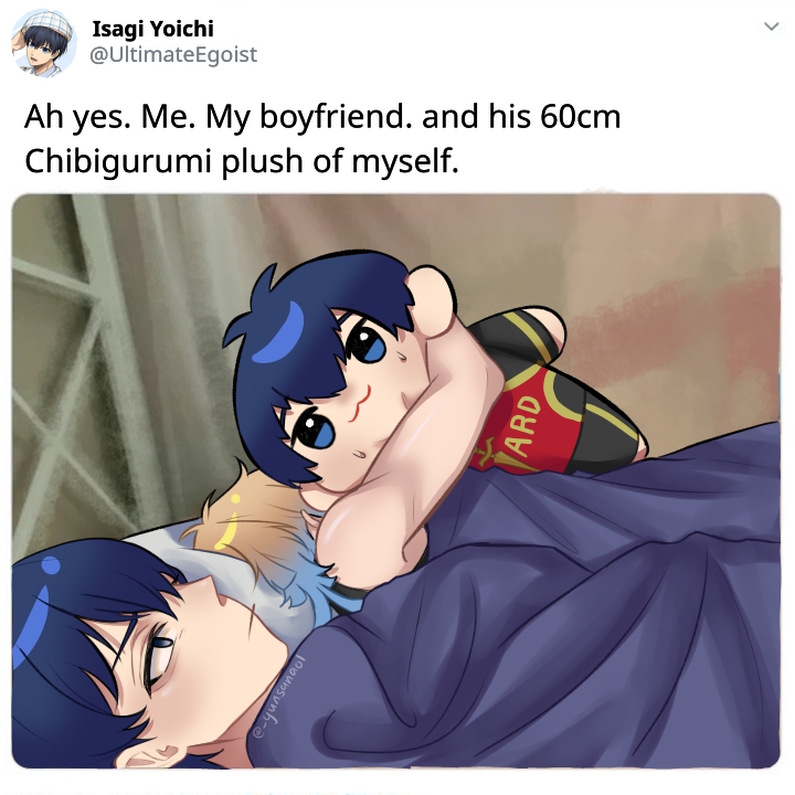 _yunsanaol's tweet photo. Isagi wasn't in the mood because Kaiser was being extra annoying and now he's sulking because Isagi won't cuddle him back.

#kaisagi #kiis https://t.co/VnFkyUD5Se