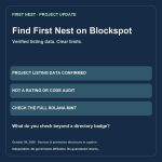 Photo by First Nest | NEST (@FirstNestSol)