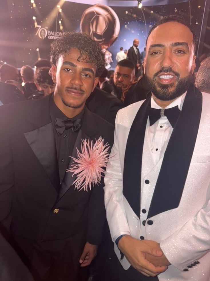yabaleftonline's tweet photo. French Montana at the Ballon d’Or Trophy Ceremony in London with Kylian MBappé, Lamine Yamal &amp; Michael Olise. https://t.co/v9S3NKpedF
