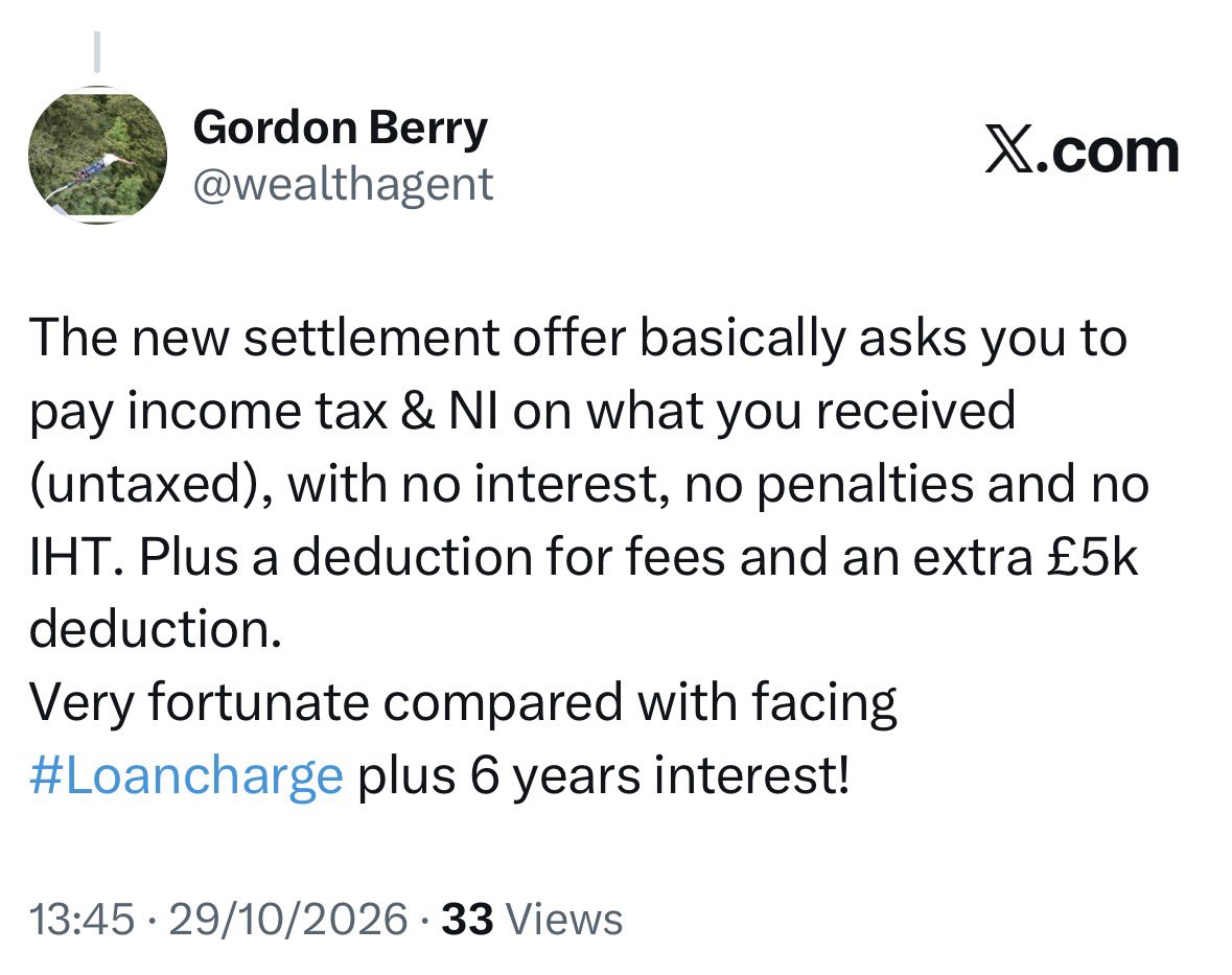 wealthagent's tweet photo. @pm12396674 @PedantPedro It’s a travesty that those with pre-DR loans haven’t been offered these improved terms. Nor have those who stretched themselves to the limit to settle by the 2020 deadline &amp; who may still be paying &amp; still in danger of default.
Some struggled to pay the tax but still face fhe IHT https://t.co/hMGW7QB0KO