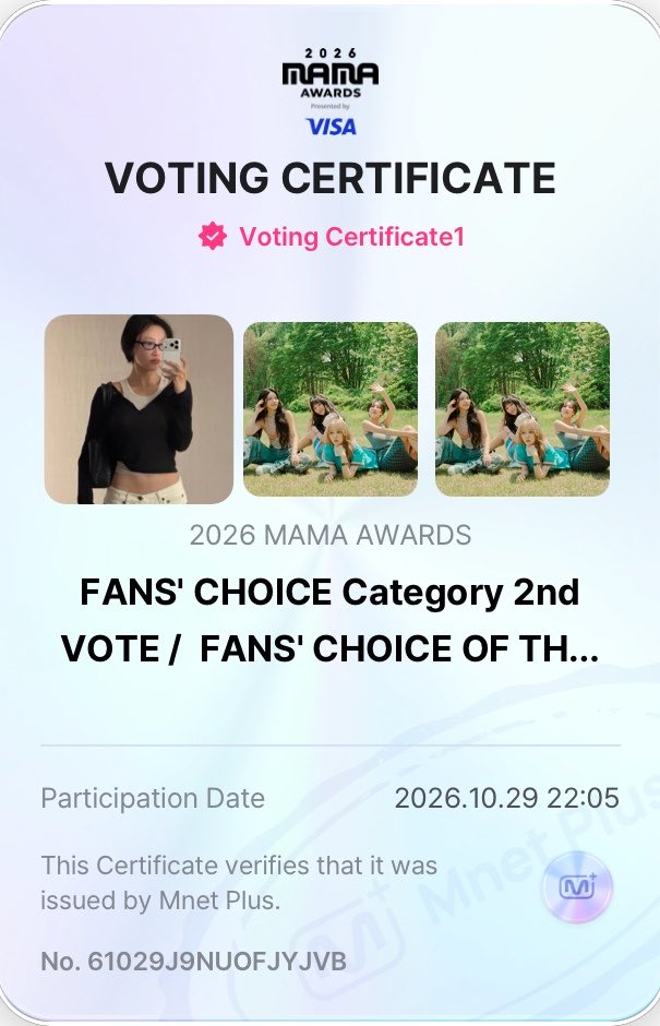 mmn190's tweet photo. 2nd round 
DAY 3 💐 30/10/2026
#2026MAMAVOTE #MAMAMOO https://t.co/Iat7tFxy8K