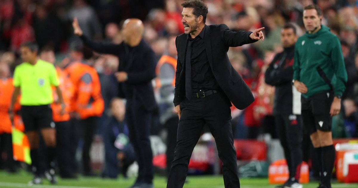 شرح دييغو سيميوني مدرب أتلتيكو مدريد، ما حدث عقب تسجيل ليفربول هدف الفوز 