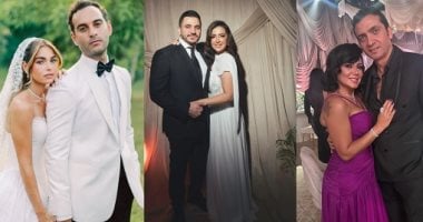 زيجات الوسط الفنى قلبت السوشيال ميديا فى 2025.. رانيا يوسف تعلن زواجها من المخرج المنفذ أحمد جمال.. إيناس الدغيدى تلغى فرحها بعد موجة الانتقادات.. وهاجر السراج وكريم السبكى يفاجئون الجمهور 