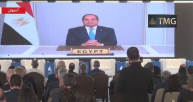 عاجل.. الرئيس السيسى: منتدى أسوان للسلام والتنمية منصة أفريقية فريدة ومحفل جامع 