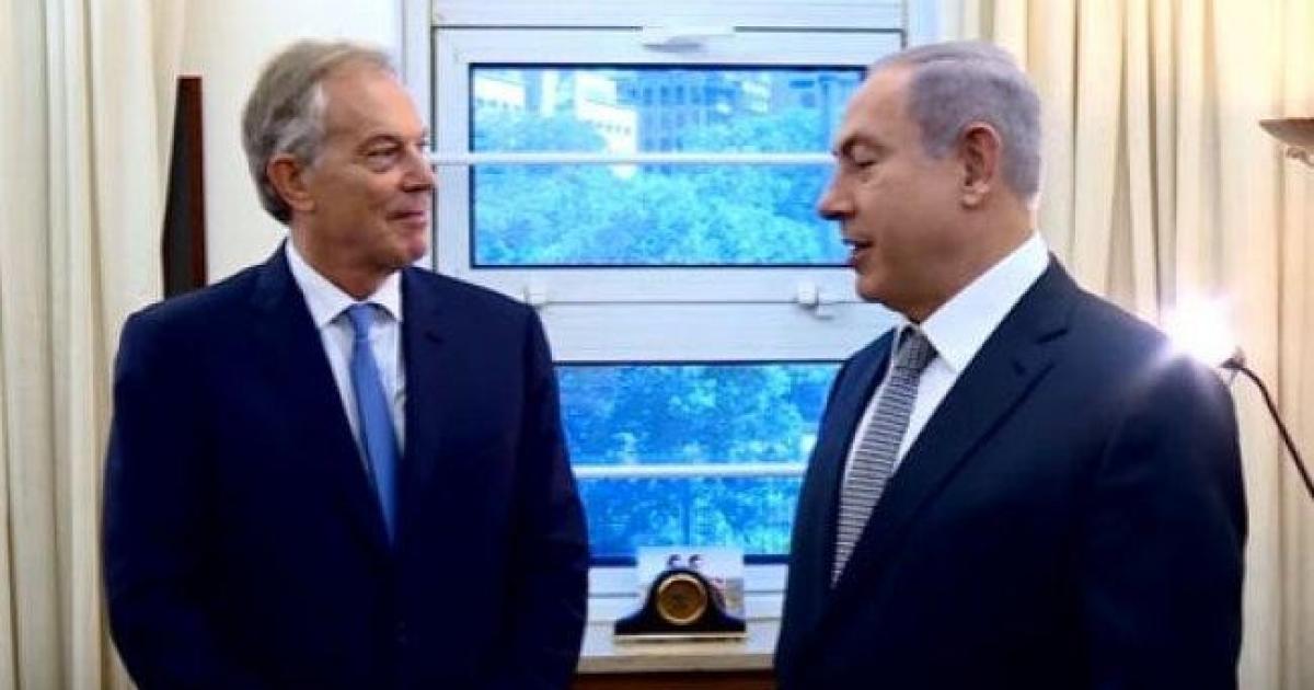 لقاء سري بين نتنياهو وبلير لبحث إدارة #غزة 