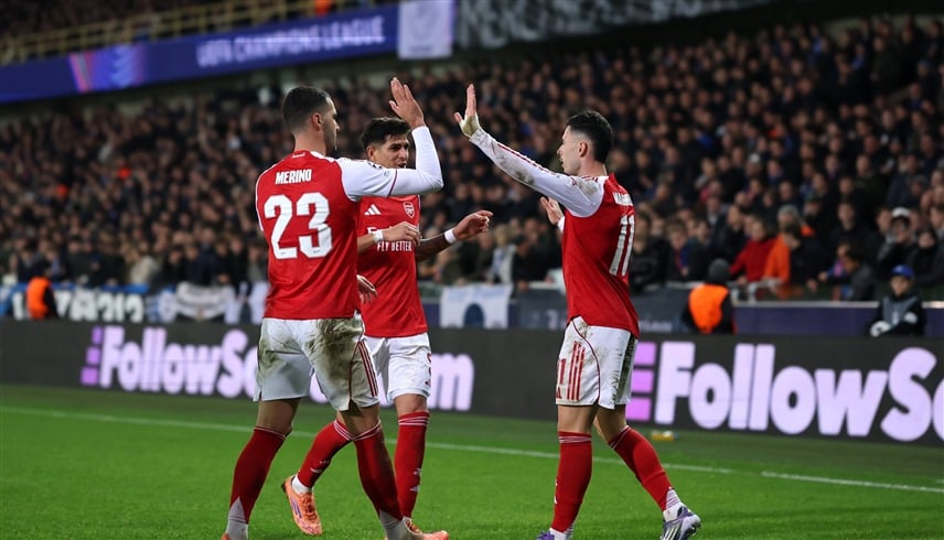 آرسنال يواصل التحليق بصدارة الأبطال بفوز عريض على #بروج 