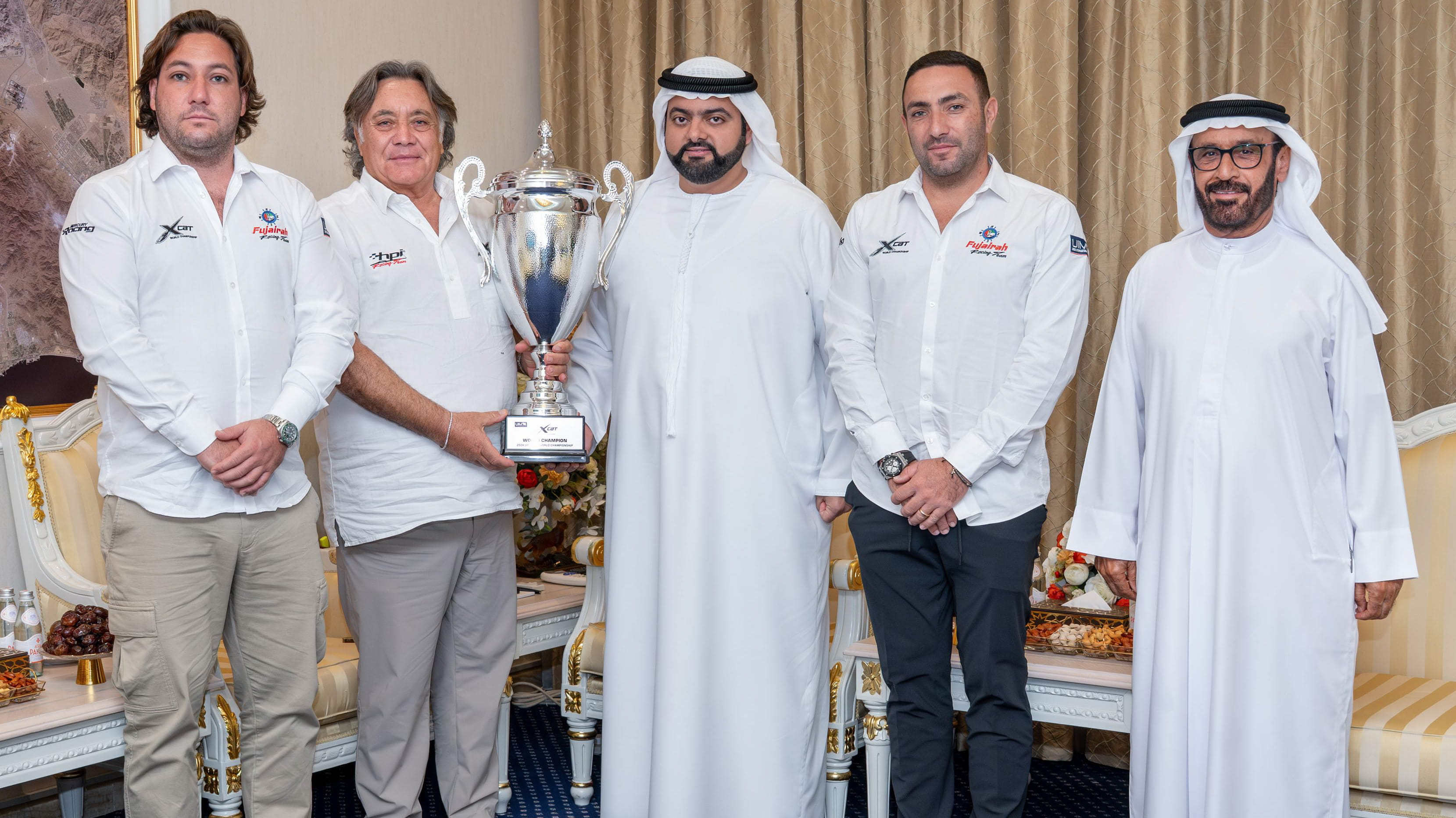 محمد الشرقي يستقبل فريق الزوارق بعد تتويجه ببطولة #إكس_كات_2024 