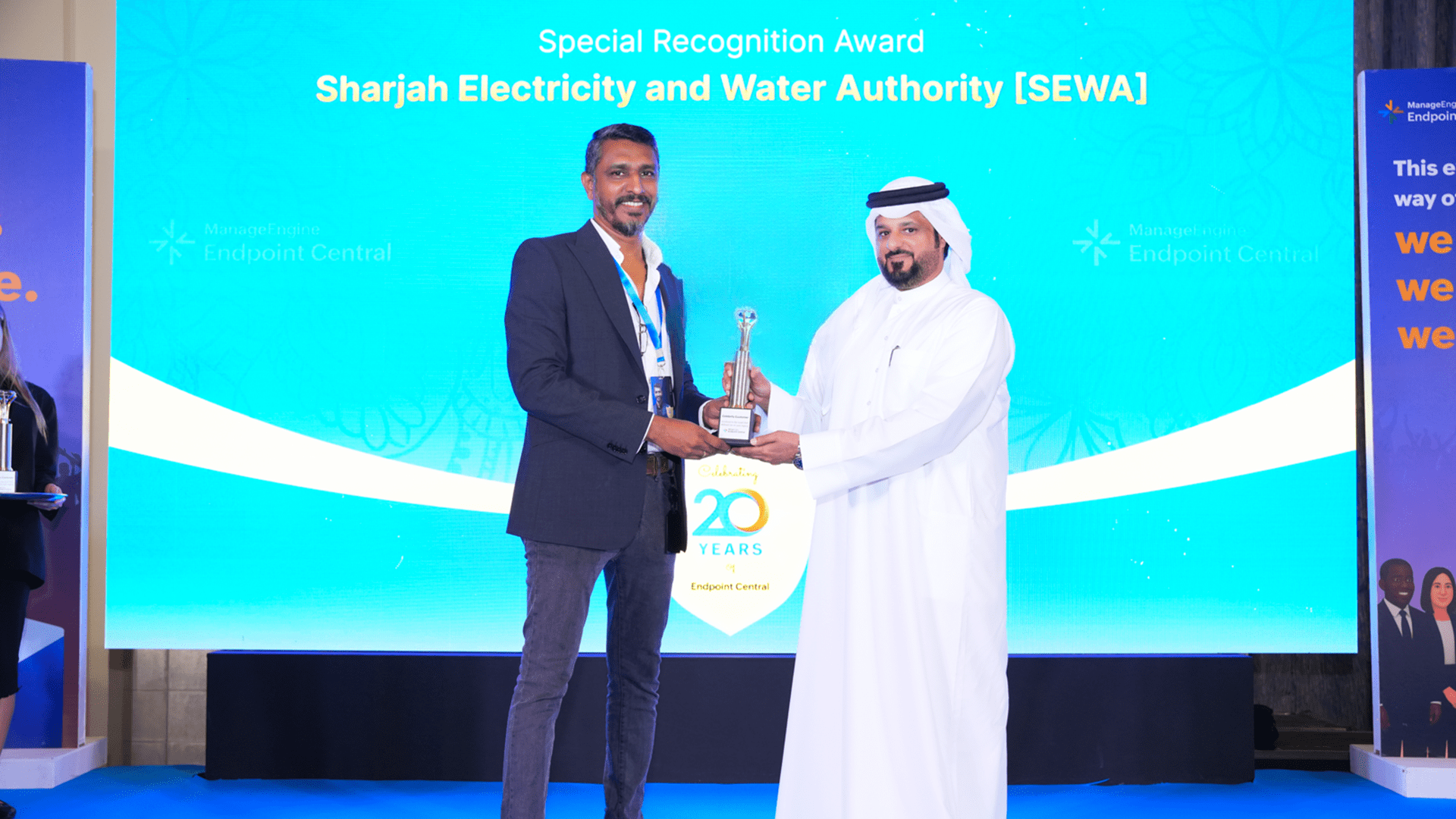 "كهرباء الشارقة" تحصد جائزة التقدير الخاص من "Endpoint Central" #الشارقة24 