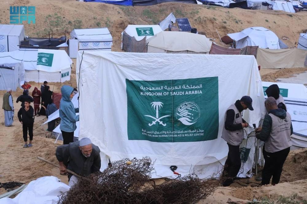 السعودية تواصل إيواء النازحين في جنوب #غزة 