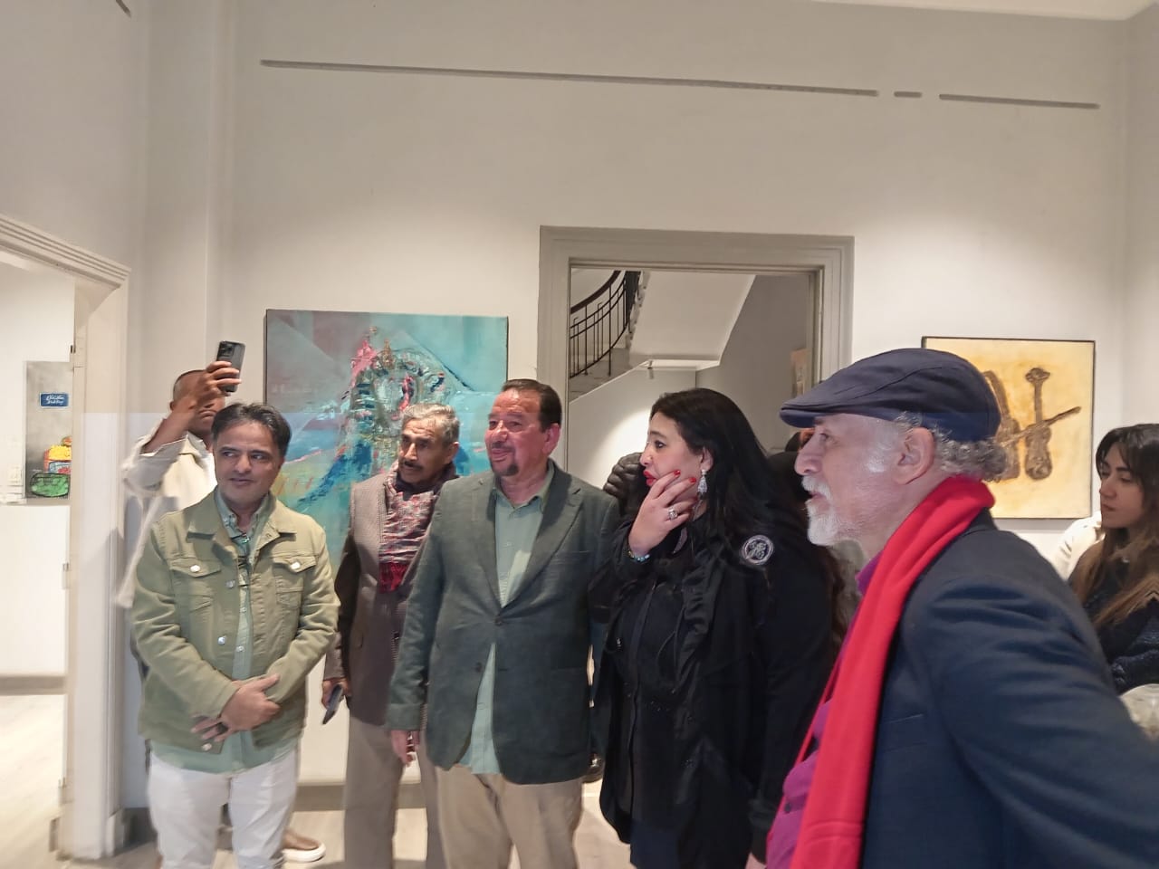 الكومي وشربتلي وقنديل يفتتحون معرض عبدالحليم رضوي و 30 فنانا سعوديا بجاليري ضي الزمالك (صور) 