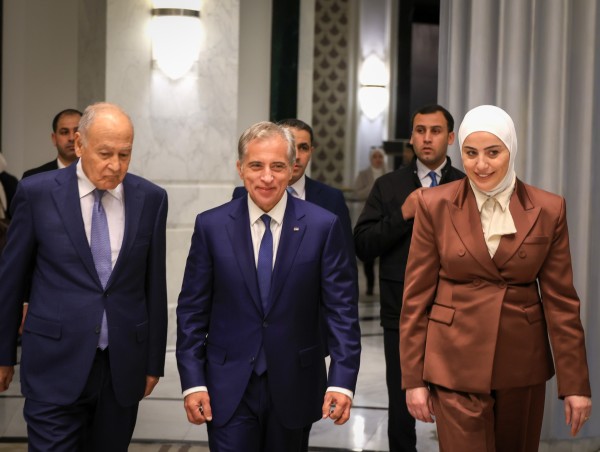 رئيس الوزراء يلتقي أمين عام جامعة الدول العربية #الأردن 