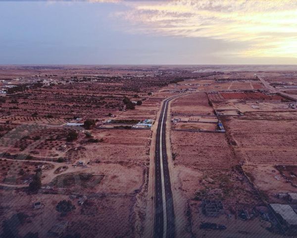 افتتاح طريق مزدوج وحيوي بمدينة سرت #الوسط 