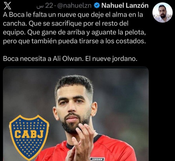 صحفي أرجنتيني يدعو "بوكا جونيورز" للتعاقد مع علي علوان #عاجل 