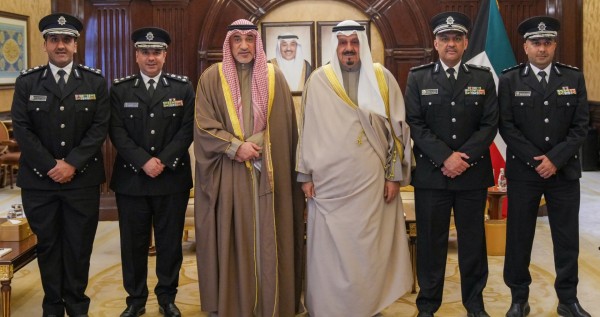 رئيس الوزراء يستقبل النائب الأول ووكيل الداخلية الجديد - اليوسف قدم له اللواء الوهيب... و3 ضباط بمناسبة ترقيتهم إلى رتبة عميد 