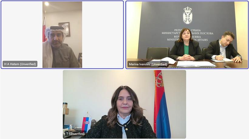 رئيس قطاع المنظمات بوزارة الخارجية يجتمع مع مدير إدارة شؤون الأمم المتحدة وأجهزتها المتخصصة بوزارة خارجية جمهورية صربيا 