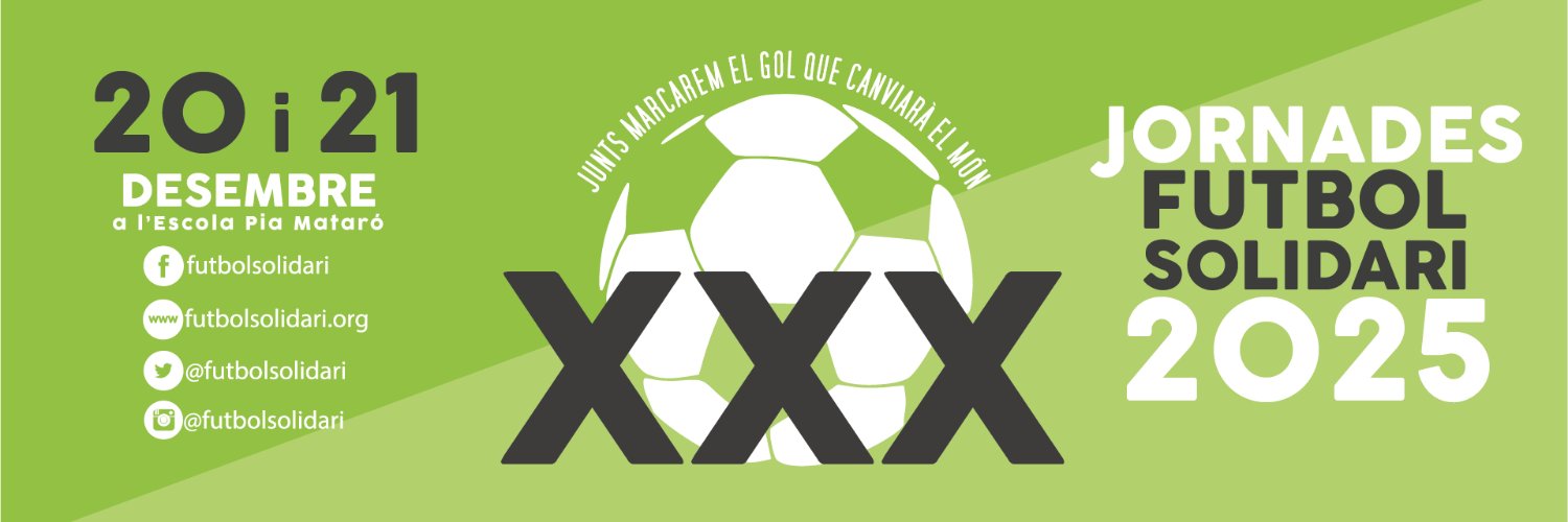 XXX Futbol Solidari banner