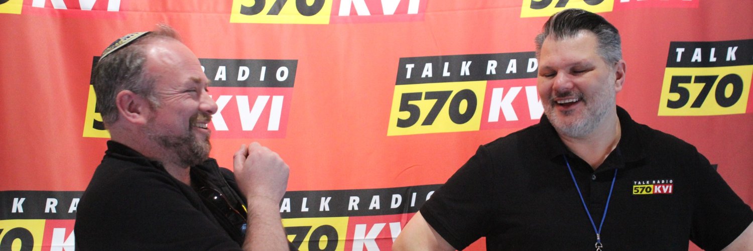 Big Mike on KVI's banner