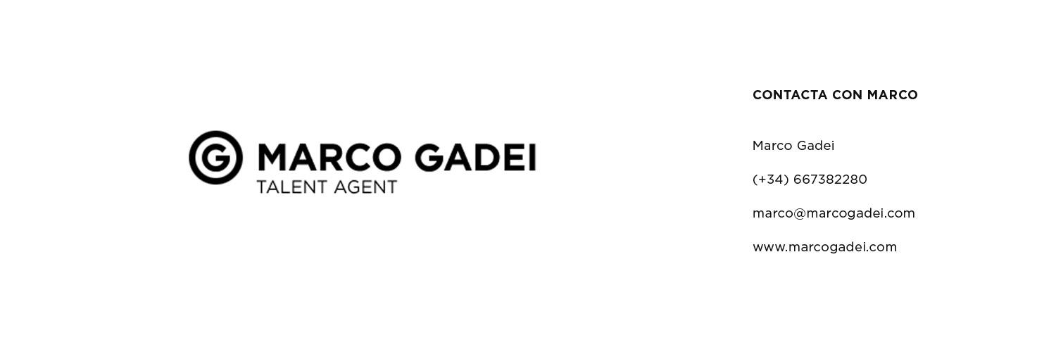 Marco Gadei Talent Agent banner