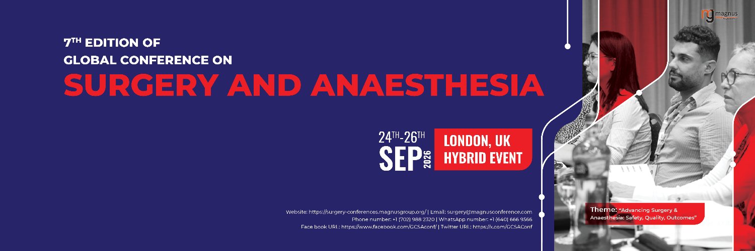 Surgery and Anesthesia Conference banner