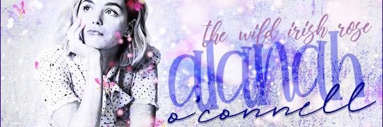 "The Irish Rose" Alanah O'Connell-Russow banner