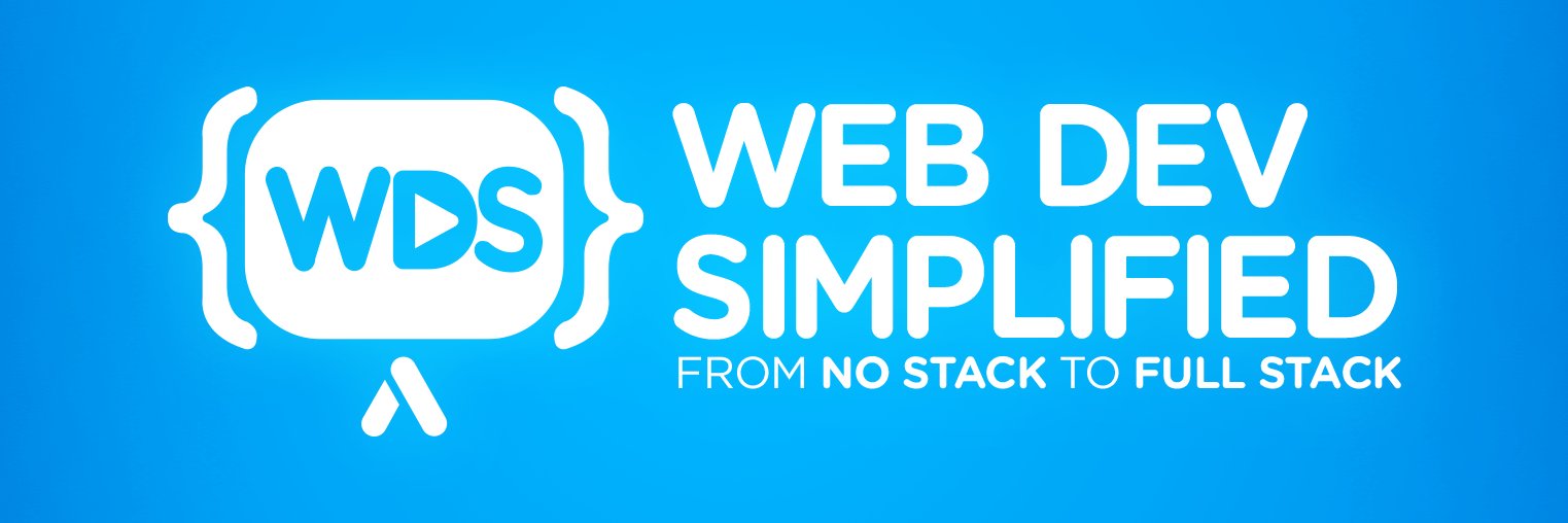 Web Dev Simplified banner