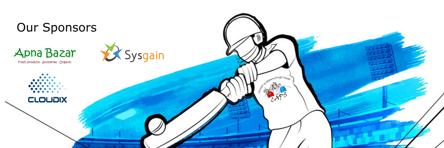 Cricket Academy of Puget Sound (CAPS) banner