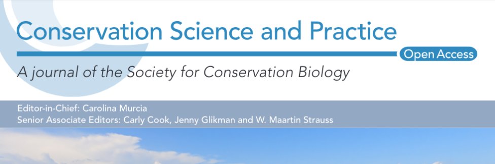 Conservation Science and Practice banner