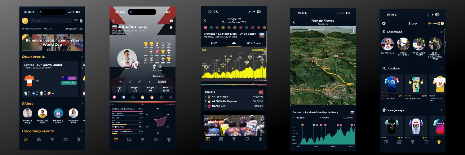 Cycling Fantasy App banner