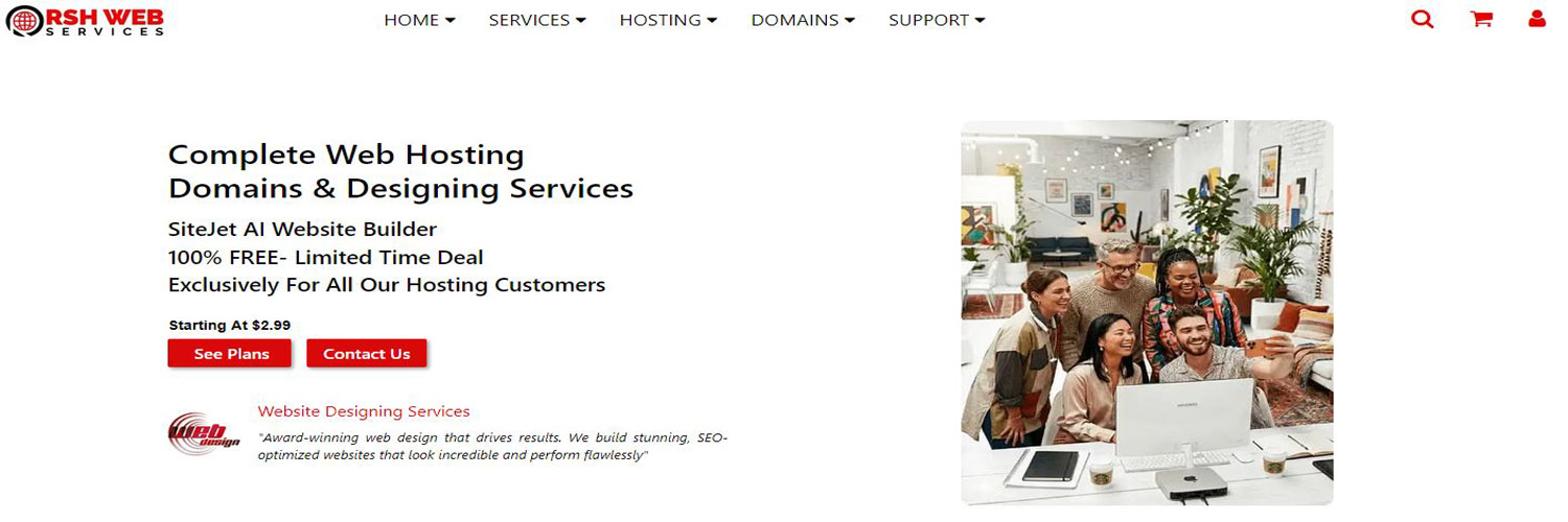 RSH Web Services banner
