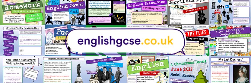 EnglishGCSE.co.uk banner