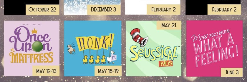 Moss Performing Arts Academy banner