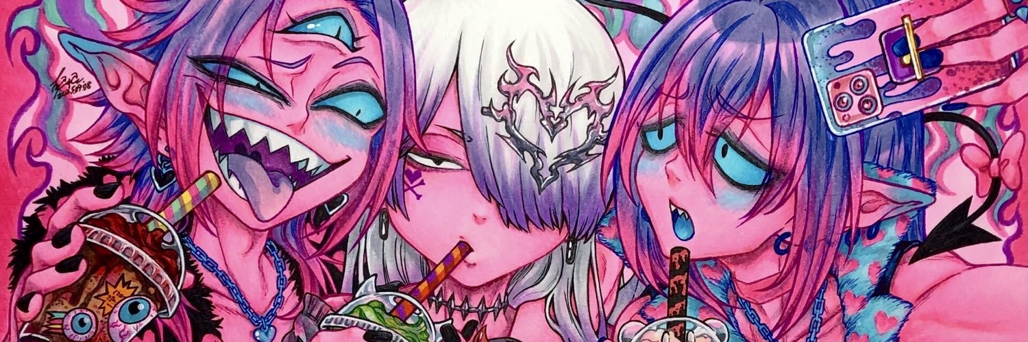 すみれみす🎀😈6月個展「渇きを知らぬ悪魔のエナジー」 banner