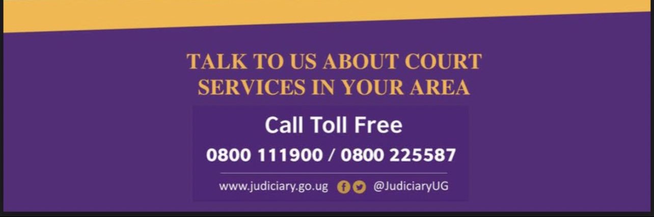 Judiciary Uganda's banner