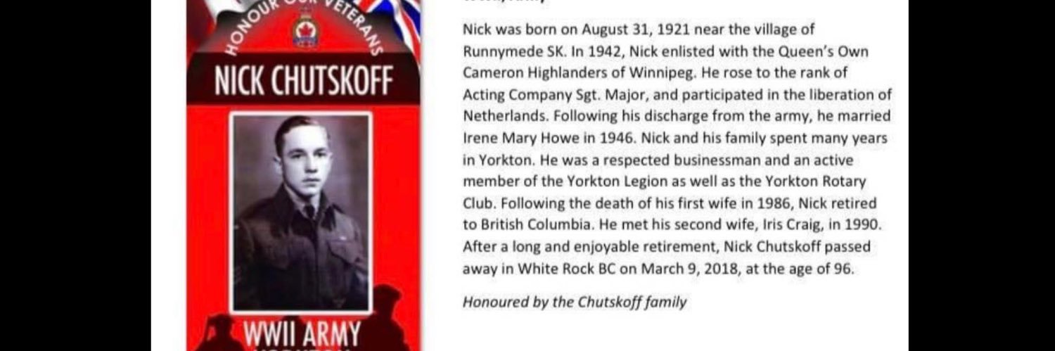 Brian Chutskoff CD MD FRCSC (ret’d) 🇺🇦🇨🇦 banner