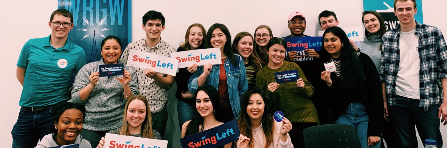 Swing Left GWU banner