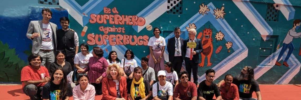 Superheroes against Superbugs banner