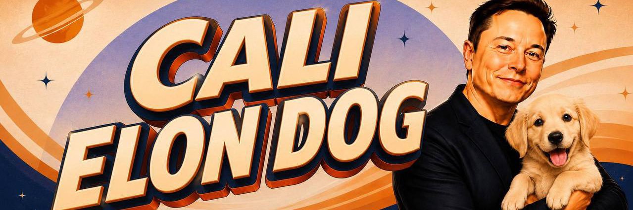 Cali Elon Dog banner